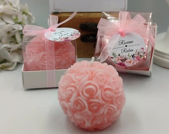 Presentes para chá de panela para convidados, lembrancinhas de velas de rosas, lembrancinhas de festa de casamento para convidados, lembrancinhas de festa de casamento