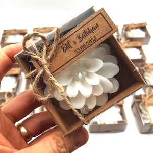 Scented Favors, Lotus Wedding Favors Gift, Personalized Bridal shower, Wedding Favors For Guest in Bulk, Wedding Candle Favor for Party