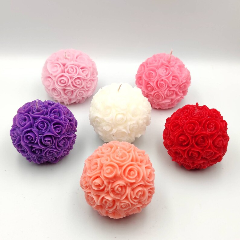 Wedding Candle Favors Rose Candle Gifts Bulk Personalized Etsy