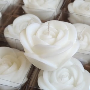 Wedding Candle Favors, Rose Candle Favors for Wedding, Candle Rose Gifts in Bulk, Personalized Wedding Gift,  Rose Candles Favor Bulk,