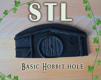 STL für Hobbit Hole Front für Diorama, RPG, Book Nook, Basteln, Dekoration
