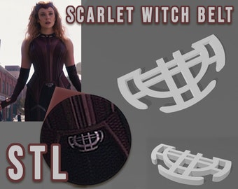 Scarlet Witch Wanda Marvel Gürtel 3D Datei STL | 3D Druck Cosplay DIY Blueprint Prop Wandavision