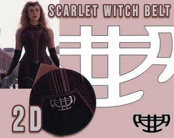 Scarlet Witch Wanda Marvel Gürtel 2D Datei JPG | Worbla Cosplay DIY Blueprint Prop Wandavision Cricut Plotter