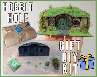 GESCHENKSET Hobbit Loch Diorama DIY Kit | Weihnachten, Geburtstag, Tabletop, Rollenspiel