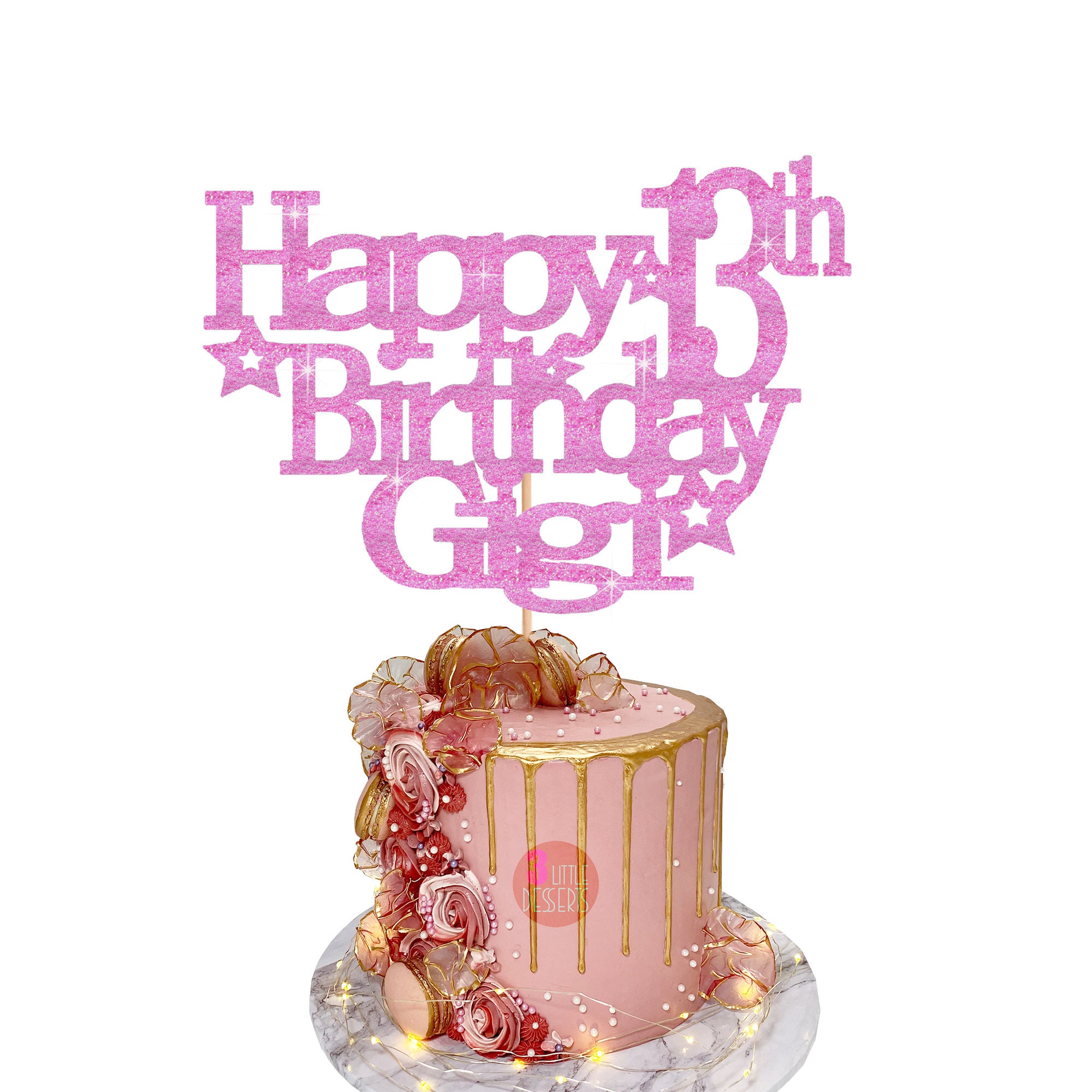 Happy Cakes エシャルプ　ピンク Heart Shaped Buttercream with Butterflies Pink Cake – Da