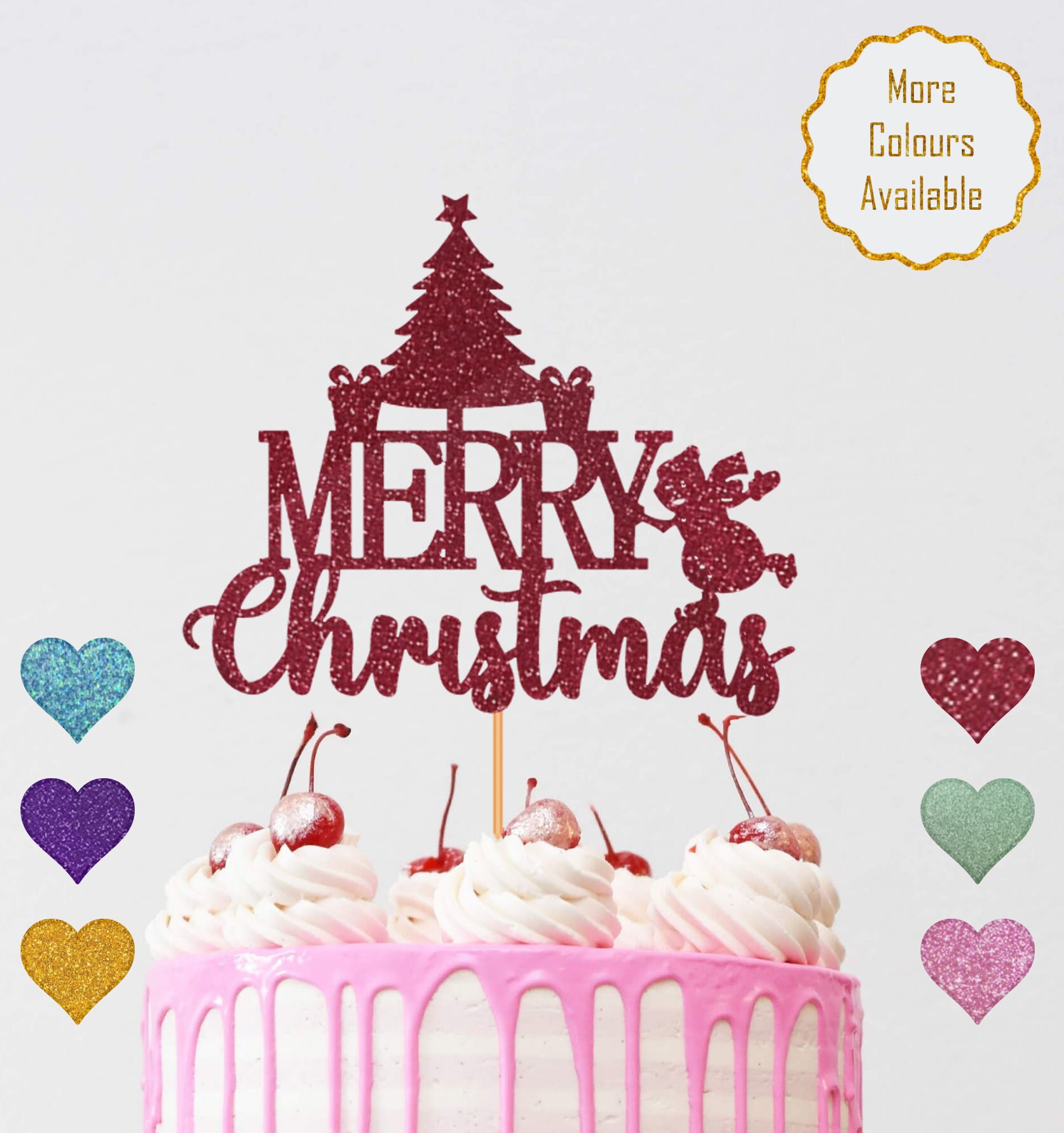 merry-christmas-cake-topper-glitter-card-toppers-xmas-tree-cakes-gold-festive-season-party-decorations-double-sided-500gsm-cards-etsy