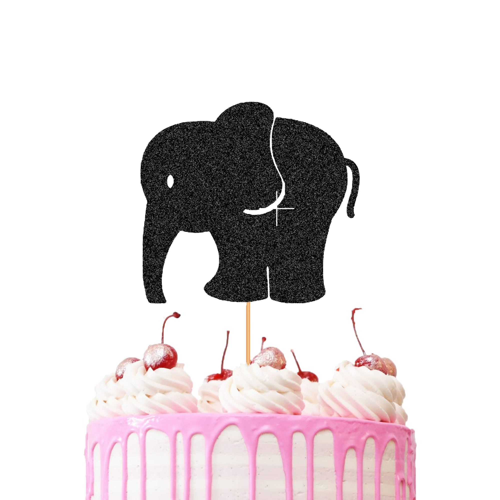 10 Pack of ELEPHANT Cake Toppers Wholesale Bulk Buy Glitter Etsy