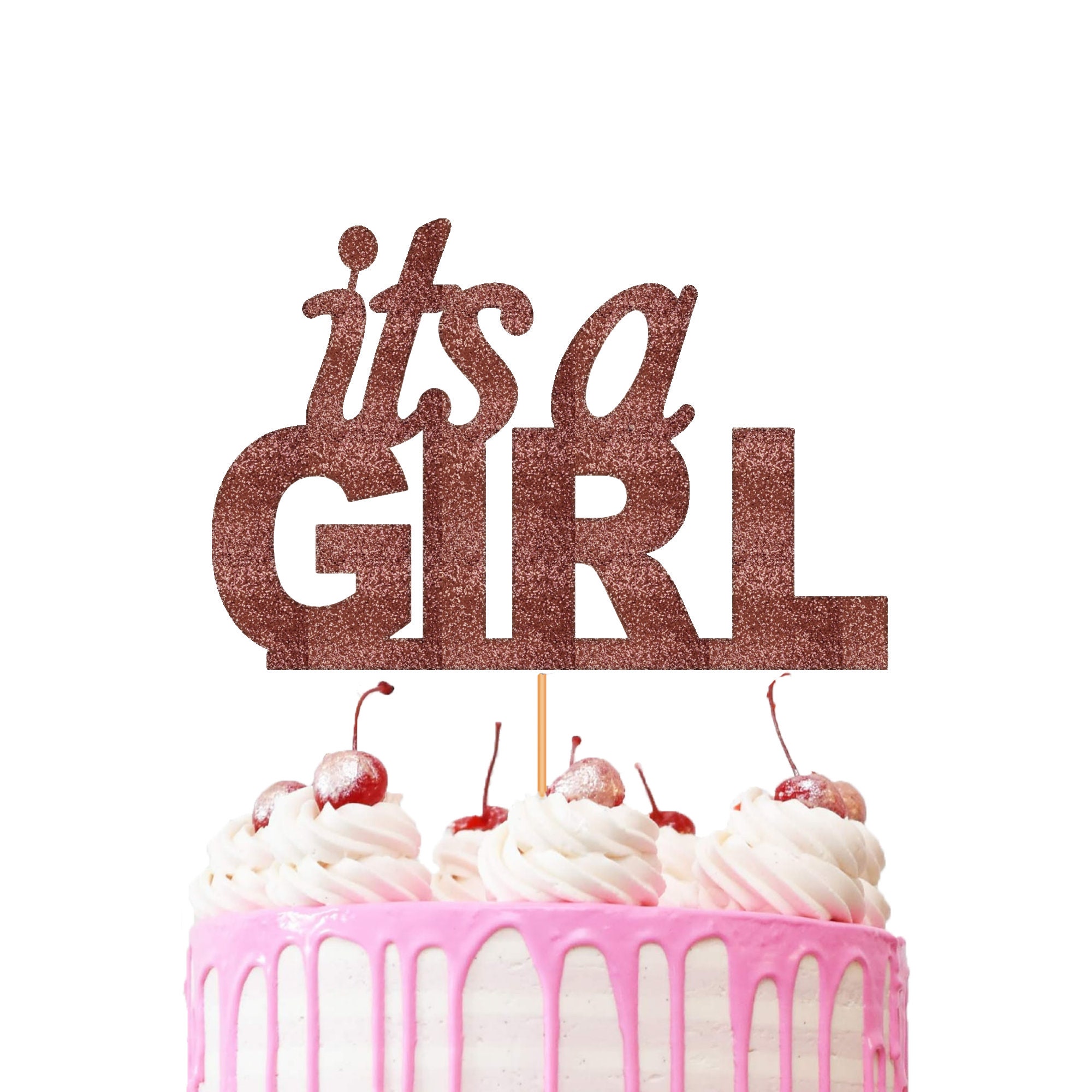 It's a Girl Cake Topper Baby Shower Cake Decorations Etsy UK