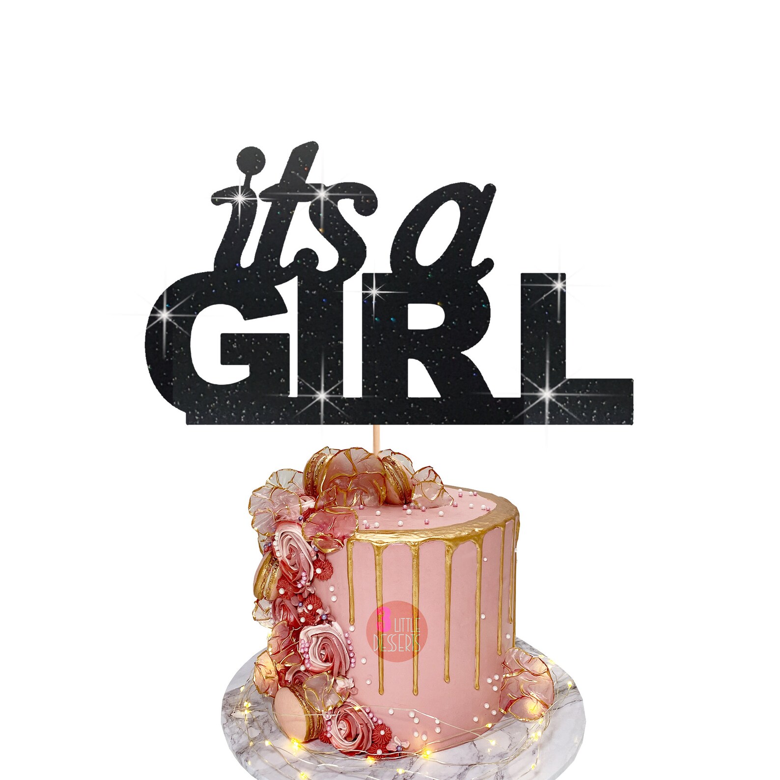 Its a Girl Cake Topper Cake Topper Baby Shower Cake Topper - Etsy