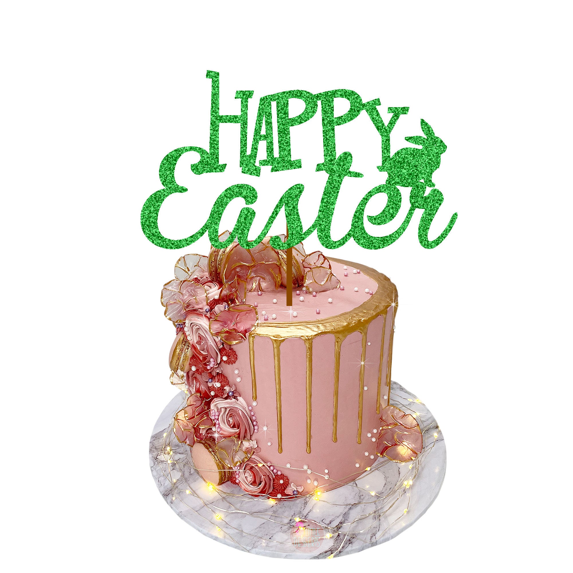 Happy Easter Cake Topper Easter Eggs Cake Toppers Bunny - Etsy Israel