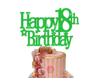 18 Cake Toppers For Girl, Pink 18th Birthday Cake Toppers, Funny 18th Cake Topper For Women,18 Cake Topper For Women, 18th Birthday Decorations,18th Birthday Cake Topper - View #10