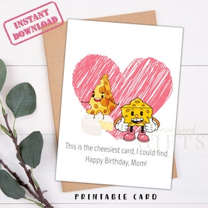 Lustige Geburtstagskarte | Alles Gute zum Geburtstag Mama | Druckbare Geburtstagskarte 5 "x 7""