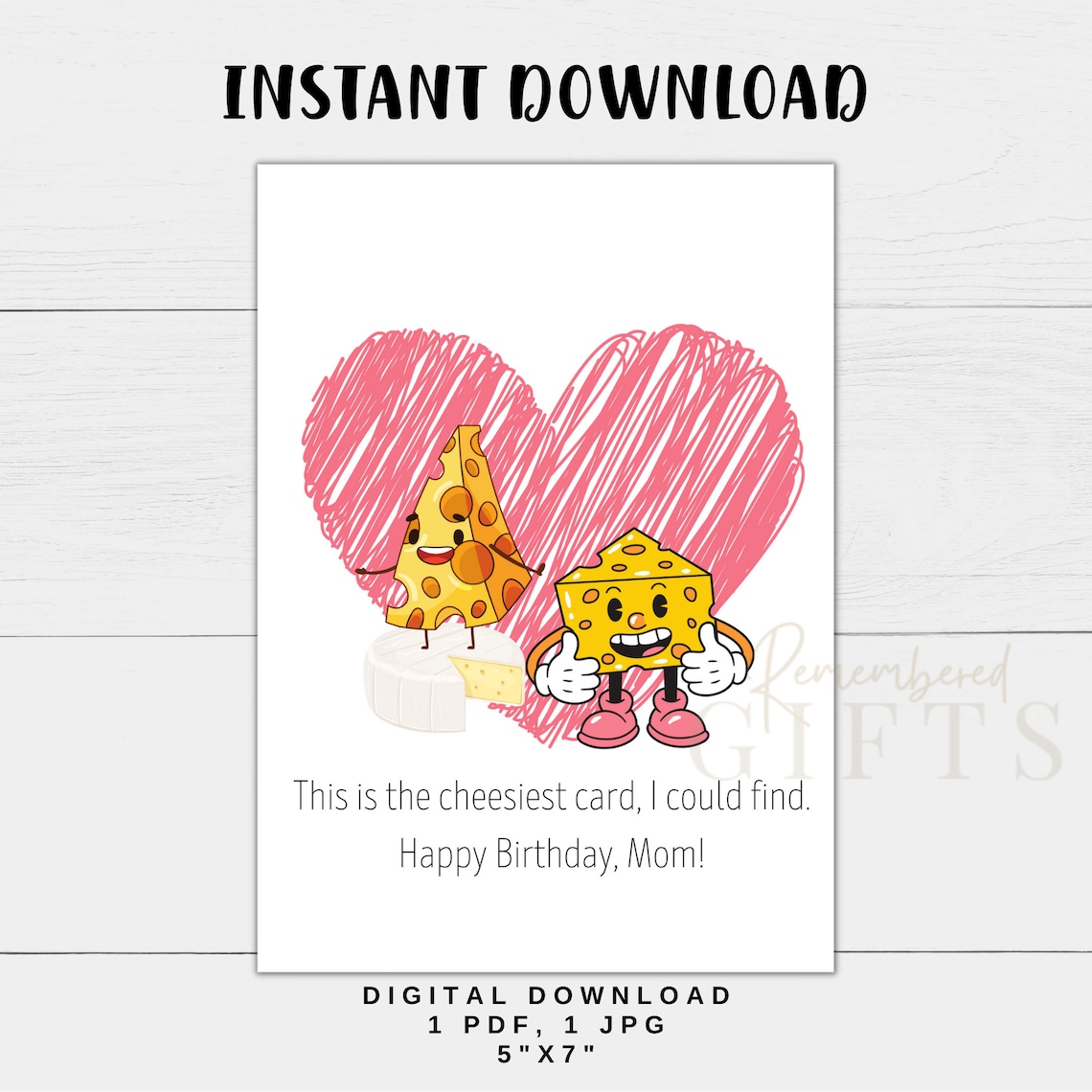 Funny Birthday Card Happy Birthday Mom Printable Birthday - Etsy