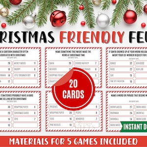 Christmas Friendly Feud Game: Printable Trivia (Instant Download)
