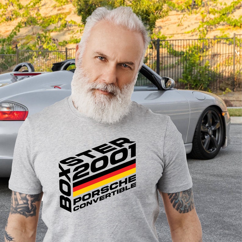 Porsche Shirt Boxster T Shirt Mens 2001 Convertible Car T-shirt Gifts ...