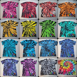 Classic Spiral Tie Dye T Shirts!