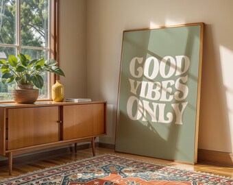 Good Vibes Only Print - Sizes A5, A4 and A3 - Unframed