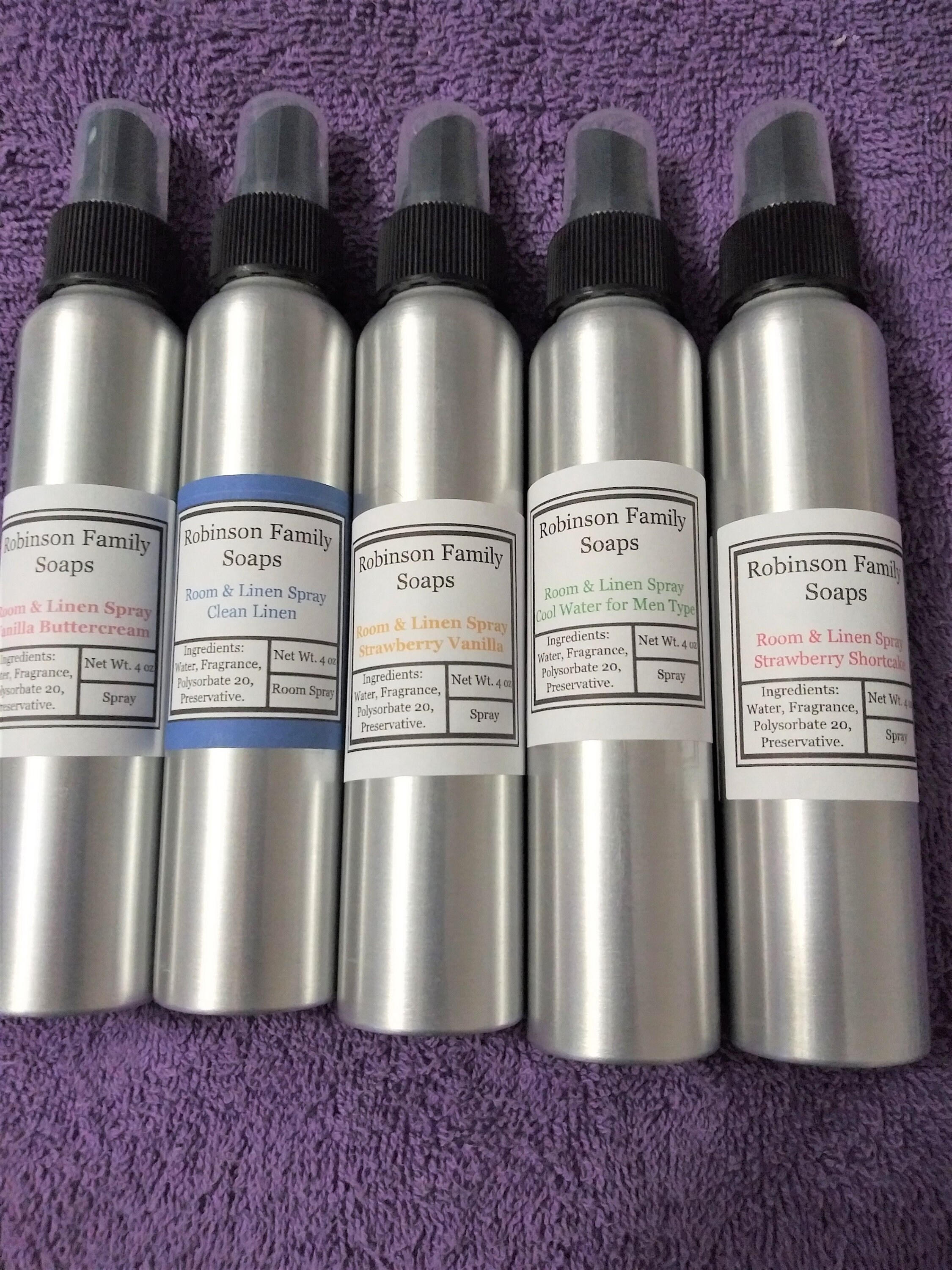 Wholesale | Room + Linen Spray | Car Spray | Air Freshener | Handmade Pillow Spray | Multiple Scents | 4 oz | Custom/Private Labels