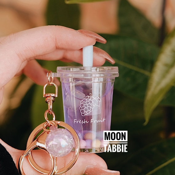 3Pcs Resin Milk Tea Bubble Cup Shape Keychain Hanging Pandant Decor Non-toxic MX 3Pcs Resin Milk Tea Bubble Cup Shape Keychain Hanging Pandant Decor Non-toxic MX