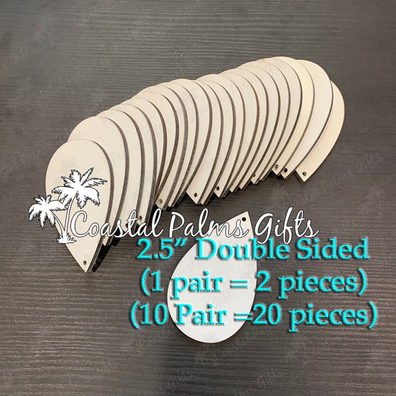 Sublimation Earring Blanks-2.5 Teardrop Earring