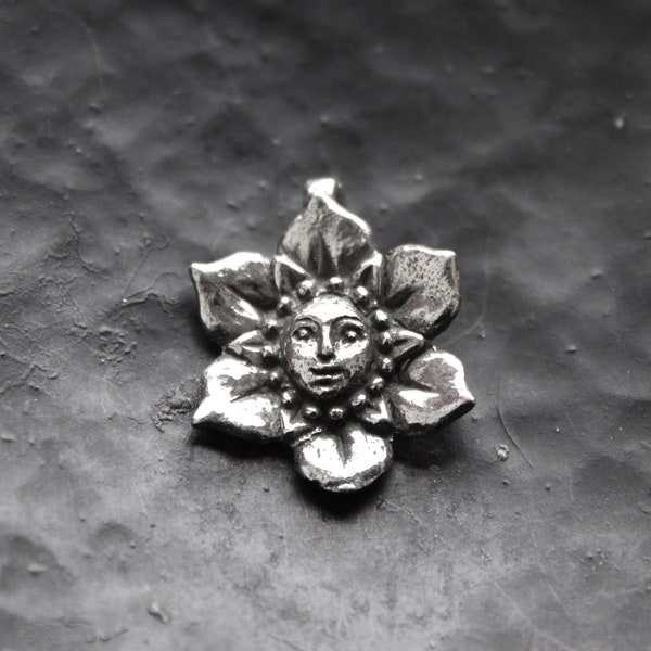 Flower Fairy Pendant in Pewter by Green Girl Studios