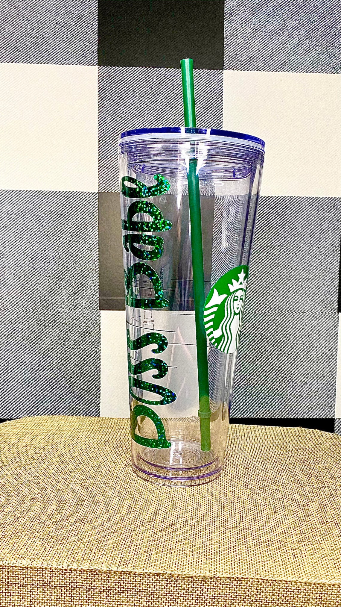 Custom Clear Starbucks Cup / Reusable Cup / Venti Snow Globe Etsy