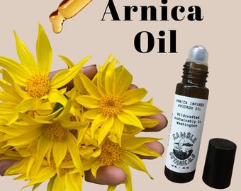 Arnica Oil Roller – Wildcrafted Botanicals – Handcrafted Small Batch