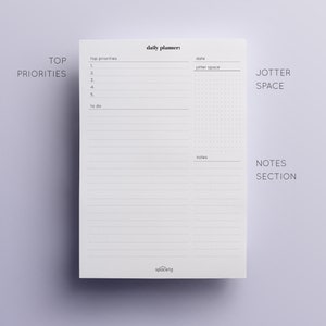 A4 Daily Planner PRINTABLE PDF image 2