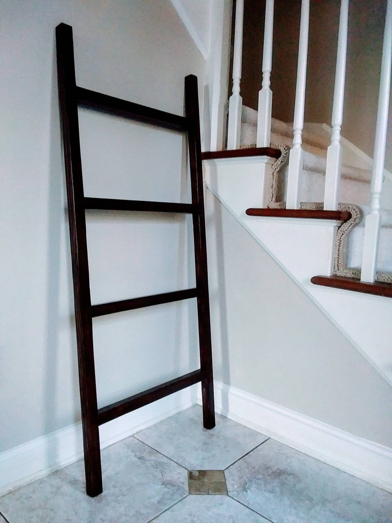 Blanket Ladders Quilt Ladders Hand Towel Ladders Stained & Etsy