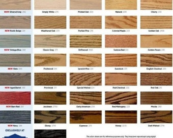 Stain Samples | Etsy