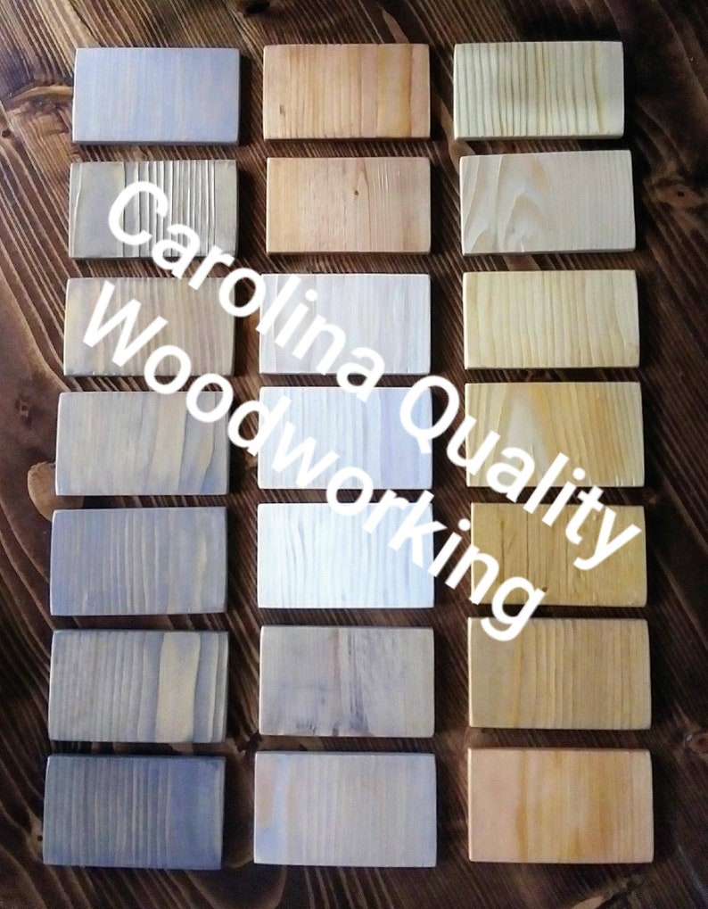 Stain Samples on REAL Wood Stain Colors Stain Swatches Wood Etsy