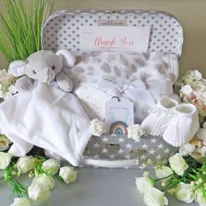 Elephant baby girl gift basket -  España