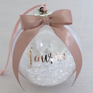 Personalised Christmas Bauble In Gift Box | Personalised Christmas Decoration | Bauble With Name | Secret Santa Gift