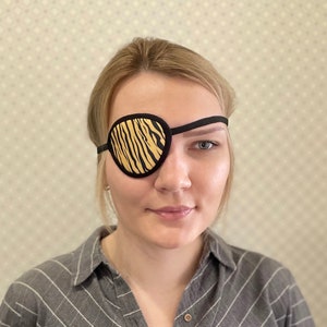 Повязка на глаз Повязка ручной работы Женская повязка на глаз Повязка на глаз для женщин Женская повязка на глаз тигрового цвета