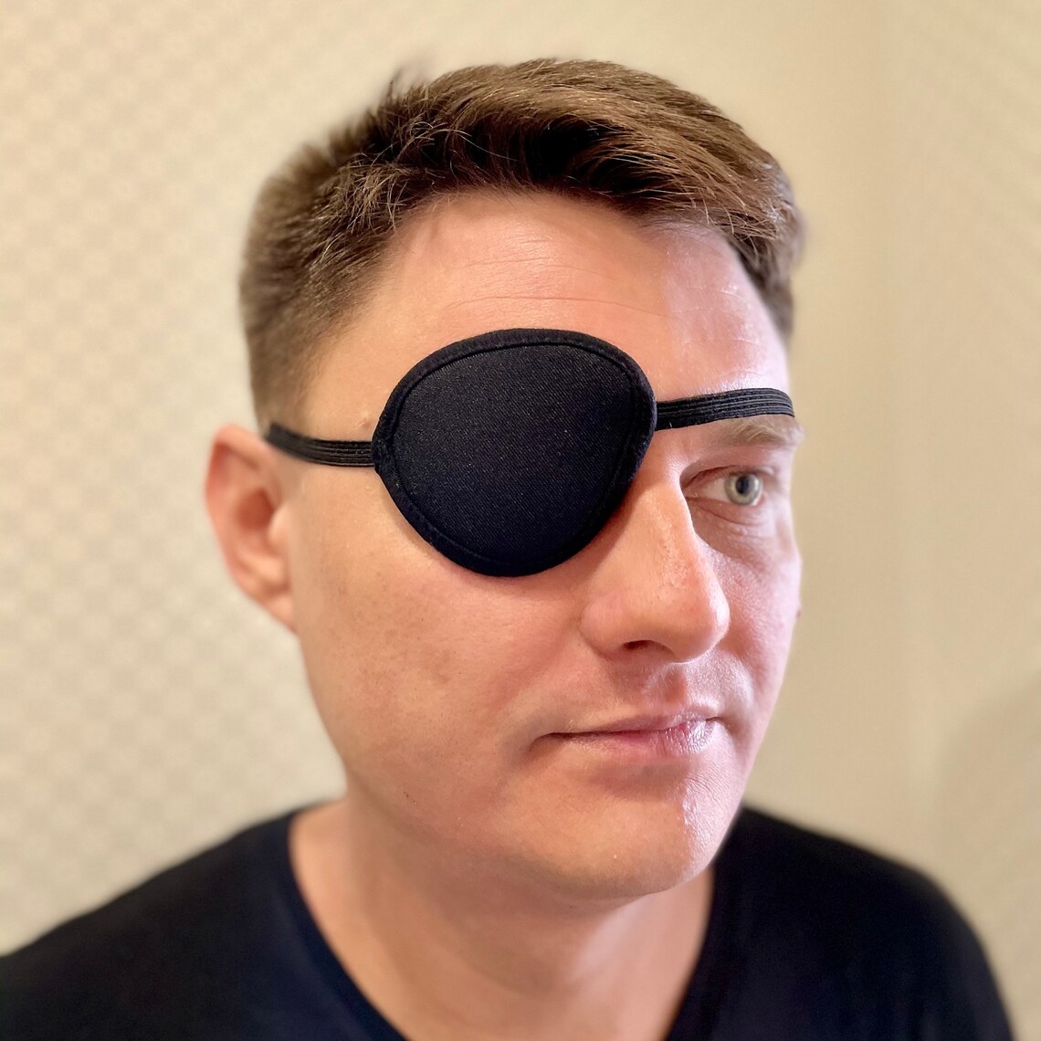 Black Eye Patch Mens Eye Patch Eye Patch Navy Seal Eye Patch Handmade