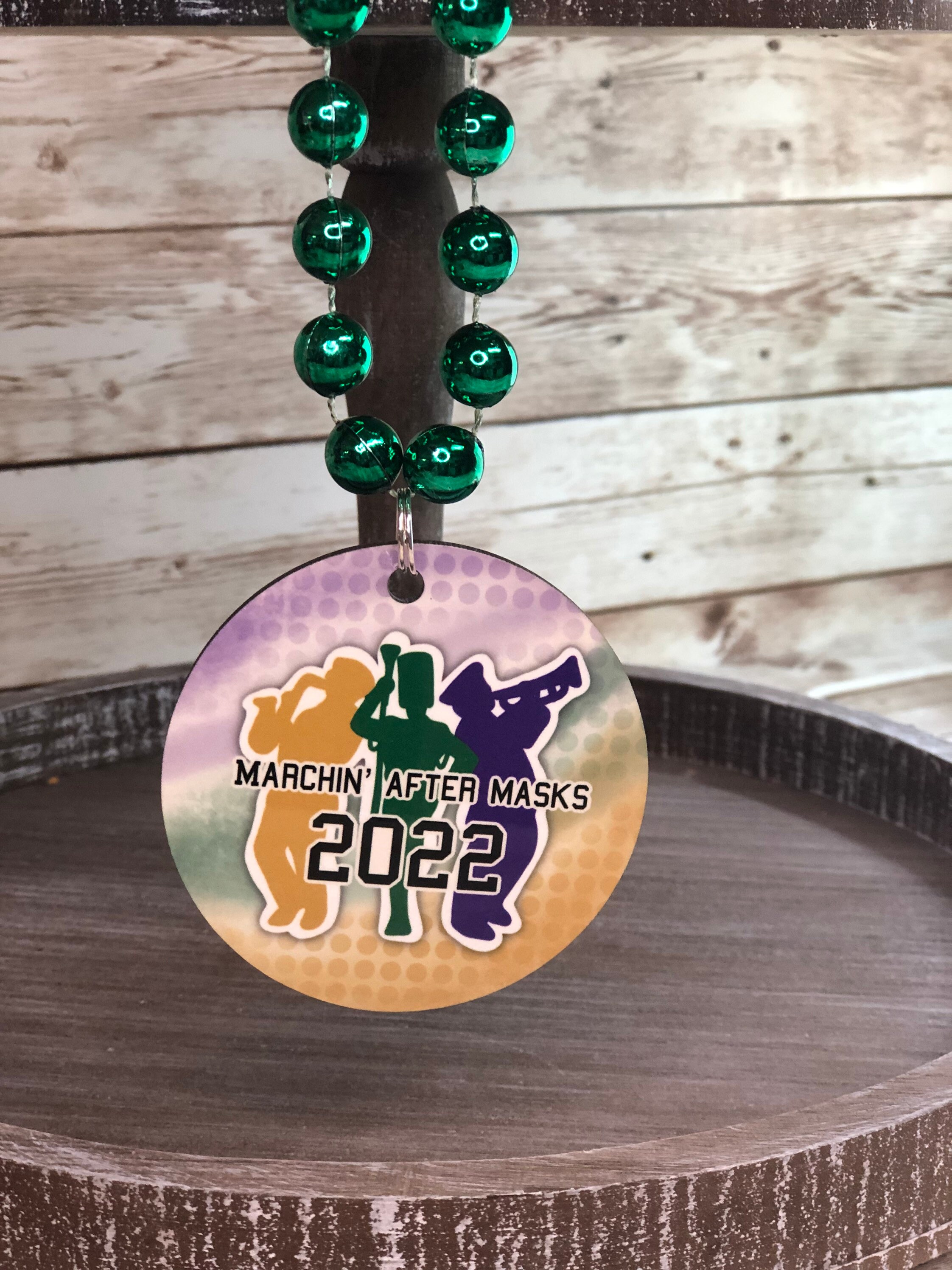 etsy personalized mardi gras beads