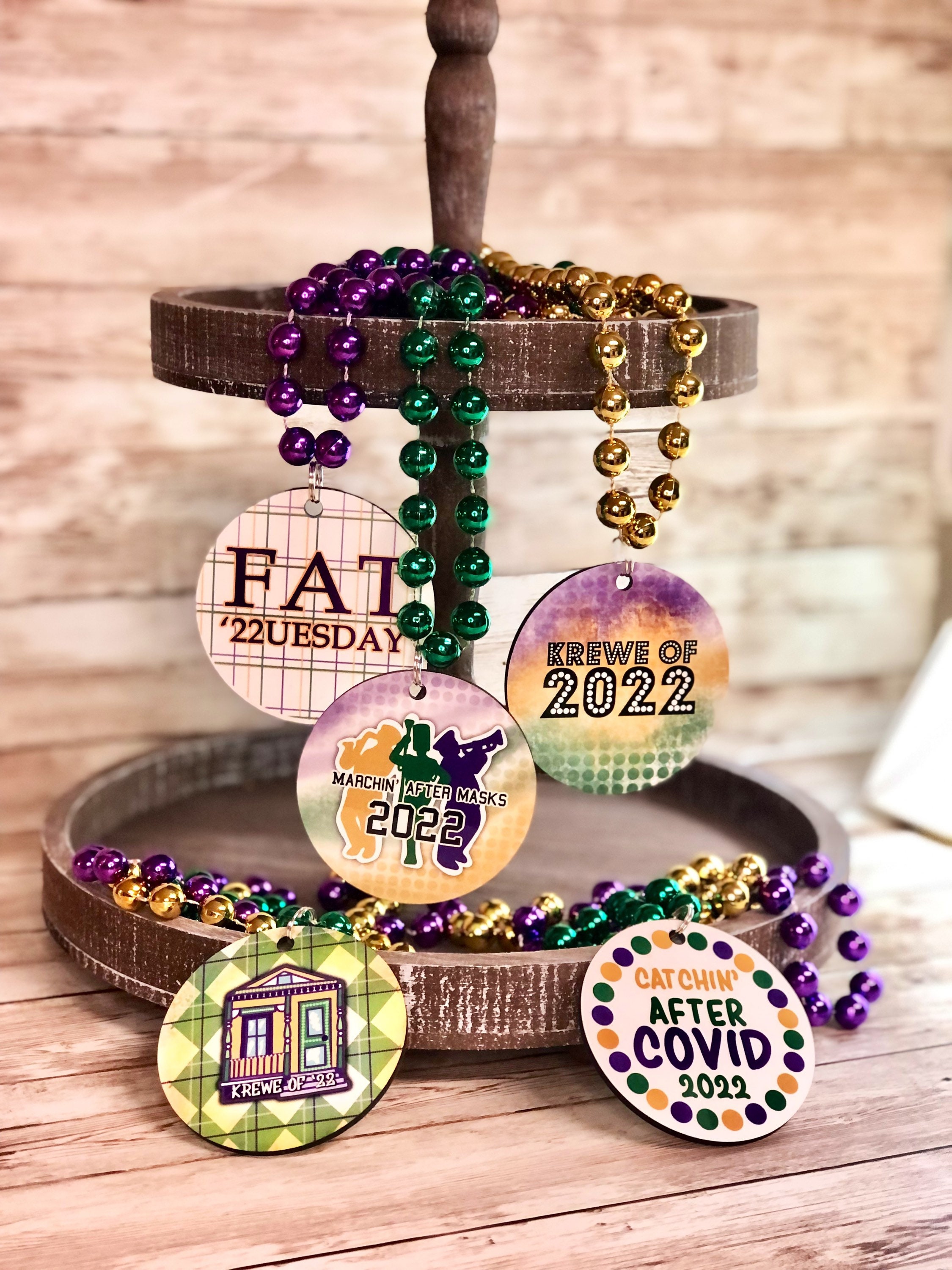 Personalized MARDI GRAS Beads Custom Beads 1 Dozen Etsy