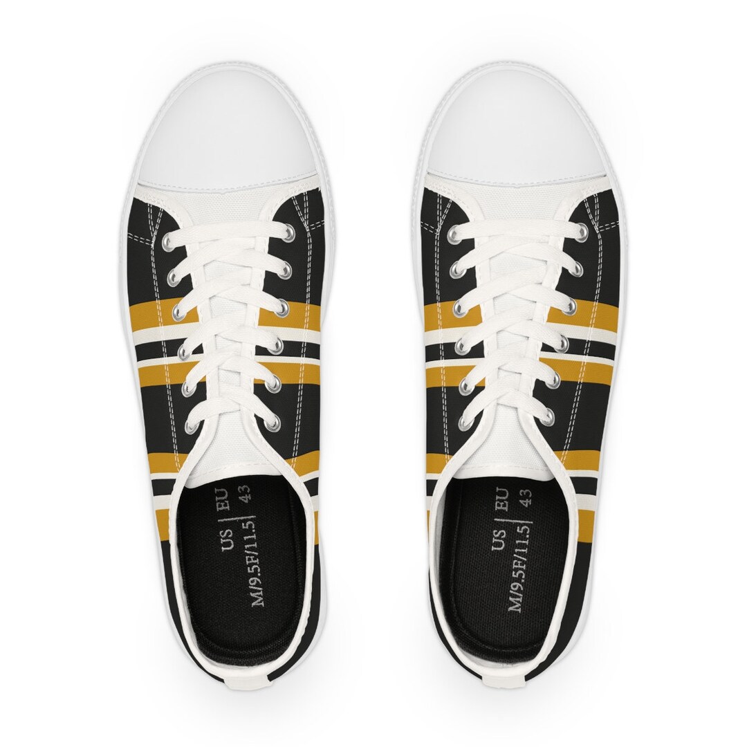 mens black and gold trainers