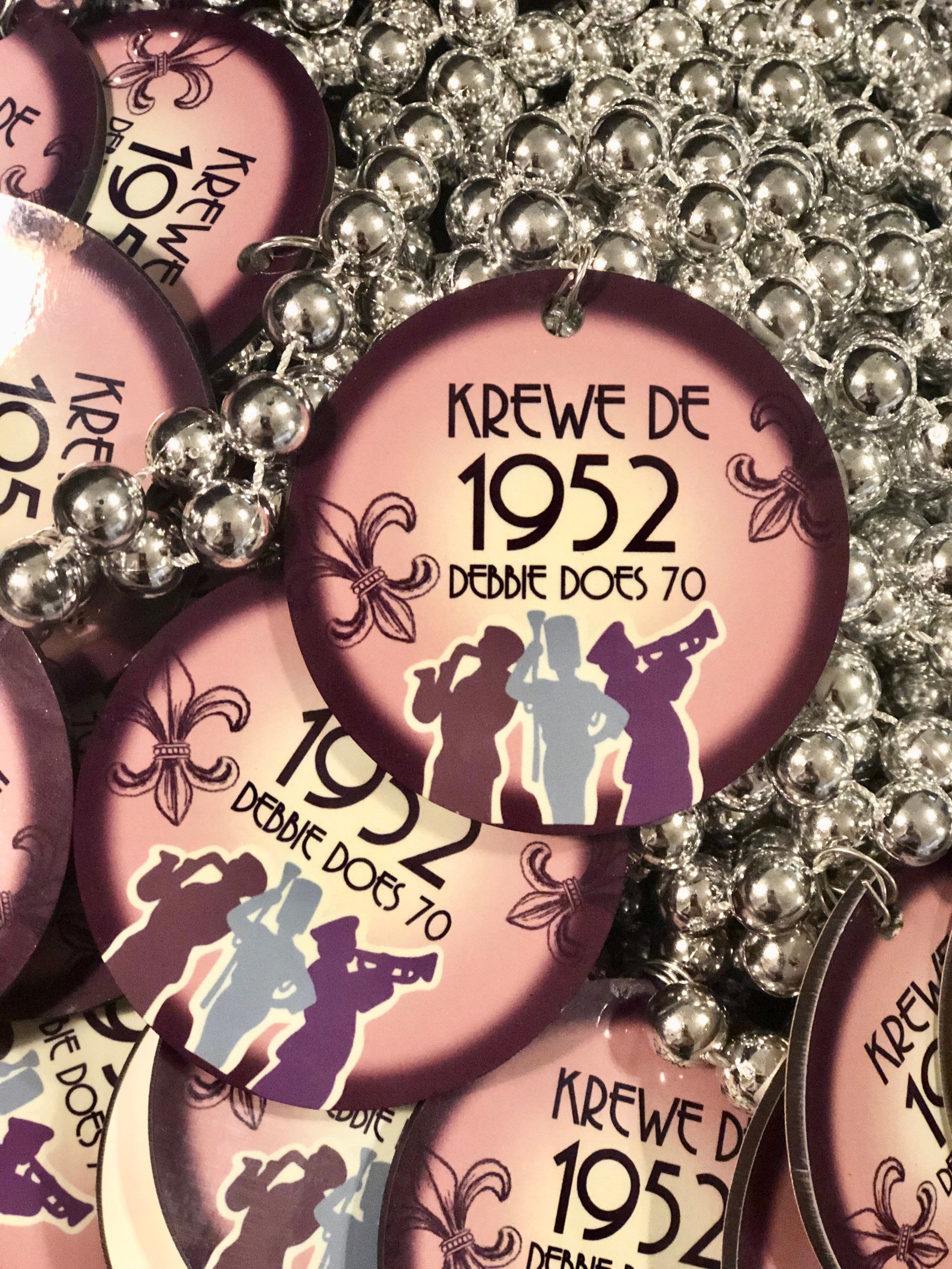 Personalized MARDI GRAS Beads Custom Beads 1 Dozen Etsy