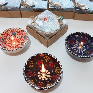 Return Gift, Return Favor for Guest, Wedding Candle Favors, wedding gift bowls with Gel Candle,Mexico Gift, Candle Wedding Favors