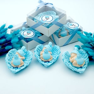 Mini bomboniere per baby shower in pietra, regali per baby shower per maschietto, regalo per neonato, bomboniere per ospiti per baby shower, grazioso regalo per baby shower per battesimo