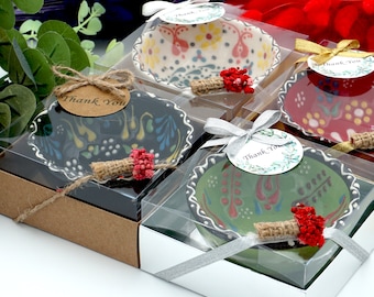 Wedding Guest Giveaway, Custom Party Favors with label and Bouquet,Country Wedding,  Wedding Favors Pot for Guest, wedding gift for guest