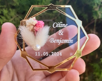 Wedding Favor Magnet, Personalized Wedding Magnet,Wedding Favors for Guests,  Wedding Thank you gift, Magnet Favors, Personalized Favors