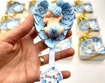 Baby Shower Gift, Stone Baby Shower Gift, Baby Shower Cute Baby Shower Gift, Newborn Baby gift for Guest,Unisex Angel Wings