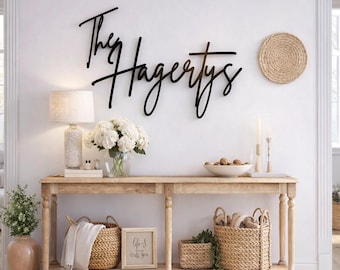 Personalized Family Last Name Sign | Custom Wooden Wedding | Home Decor