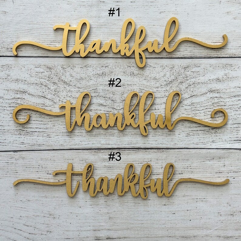 Juego de tarjetas de madera con mensaje de agradecimiento, decoración de mesa de Acción de Gracias, mesa rústica de otoño, tarjetas de madera imagen 7