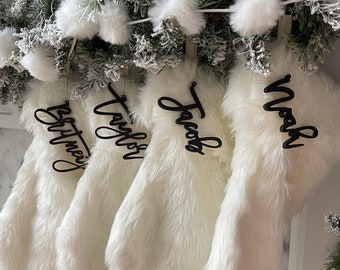 Christmas Stocking Tag, Custom Stocking Name Tag, Stocking Name Tags, Easter Basket Tags, Personalized Stocking Tag, Wooden Name Tag