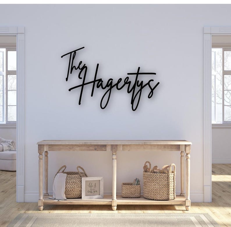 Custom Last Name Sign, Family Name Sign, Personalized Name Sign, Wedding Backdrop, Shower Back Drop Sign