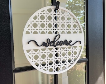 Welcome Door Sign, Wreath Insert, Welcome Wreath, Welcome Wreath Insert, Front Door Decor, Font Door Welcome Sign