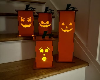 Halloween Decor, Jack-o-Lanterns, Halloween Lanterns, Pumpkin Lanterns, Fall Decor, Halloween Pumpkins
